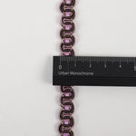 bracelet or violet chaîne dorée maillons ovales classique 5cm opacité erotique decoration erotique accessoire
