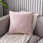 housse coussin velours moderne couleur jaune rose gris orange vert polyester coton lit 60cm