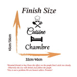 Autocollant vinyle cuisine design français