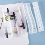 clips cheveux silicone transparent modernes boîte rangement forme résine époxy