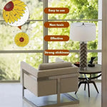 sticker mural décoratif moderne fleurs stylisées pavot tournesol rouge bleu orange jaune