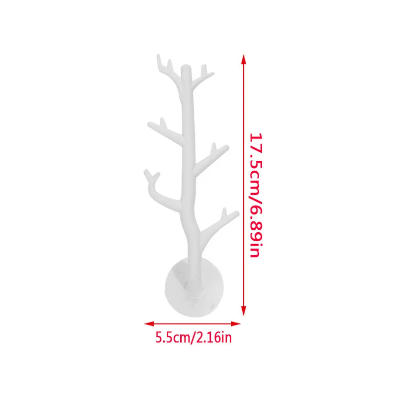 porte bijoux mural blanc moderne adhésif 12 crochets rangement plat lisse