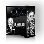 autocollants anime personnages tokyo ghoul kaneziki transparents pc noir blanc