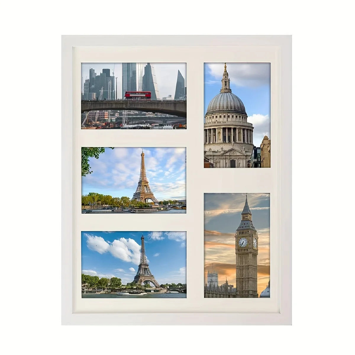 cadre photo mural moderne noir blanc mat photos encadrées arrière beige 11x14 pouces 4x6