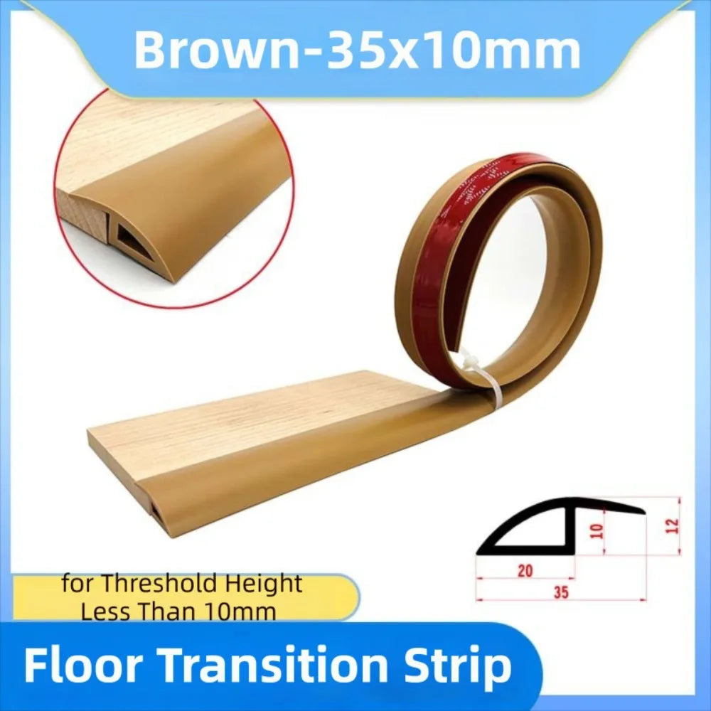 joint seuil pvc marron texture bois naturelle adhésif moderne protection rouge 10mm 40mm 7mm