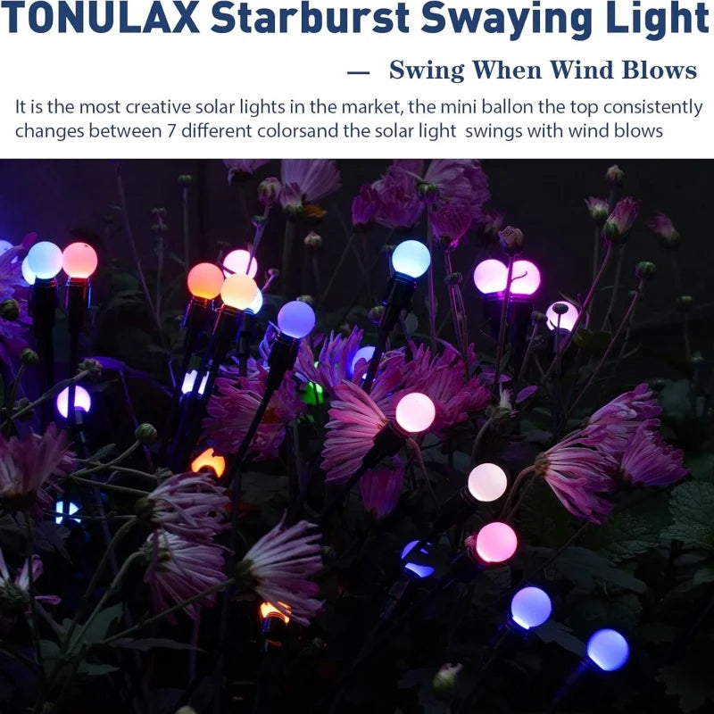 lumière solaire multicolore guirlande moderne boules sphériques patio extérieur ip65 led