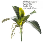 plantes artificielles feuilles orchidée papillon decoration intérieure moderne minimaliste vert foncé doré