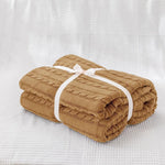 couverture tricotée coton pur lit canapé décoration maison douce grande taille rectangle