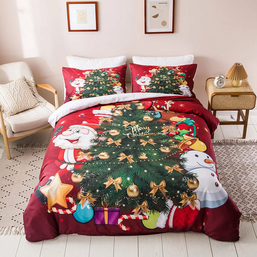 Parure de lit nordique blanche pour 2 personnes sur un lit