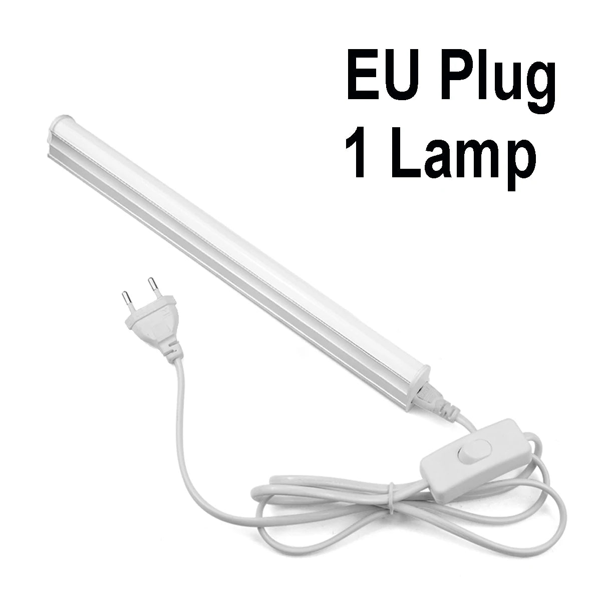 lampe led moderne blanc sans ombre interrupteur alu câble prise 290mm longueur