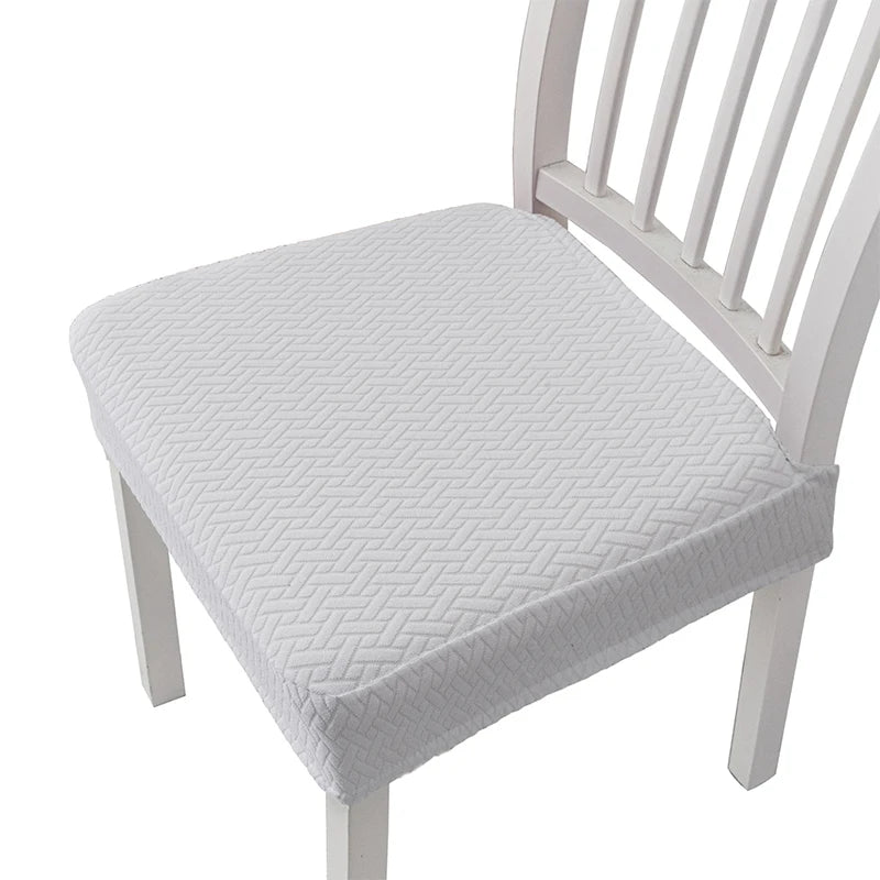 coussin chaise moderne tissé carreaux noir gris vert beige élasthanne polyester lavable adhésif protection
