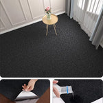 tapis rayures horizontales texture tridimensionnelle 40cm 300cm gris foncé gris clair moderne minimaliste adhésif