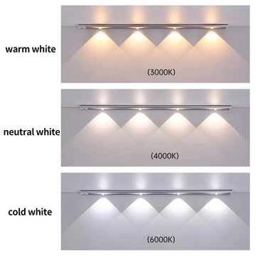lampe led rechargeable sensor motion 20 30 40 50cm blanc moderne auto USB