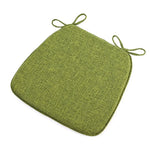 coussin chaise mousse mémoire forme carrée toile lin moderne ruban fixation coloris variés