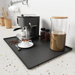 tapis séchage vaisselle silicone noir surface rugueuse moderne salle bains cuisinewasher imperméable