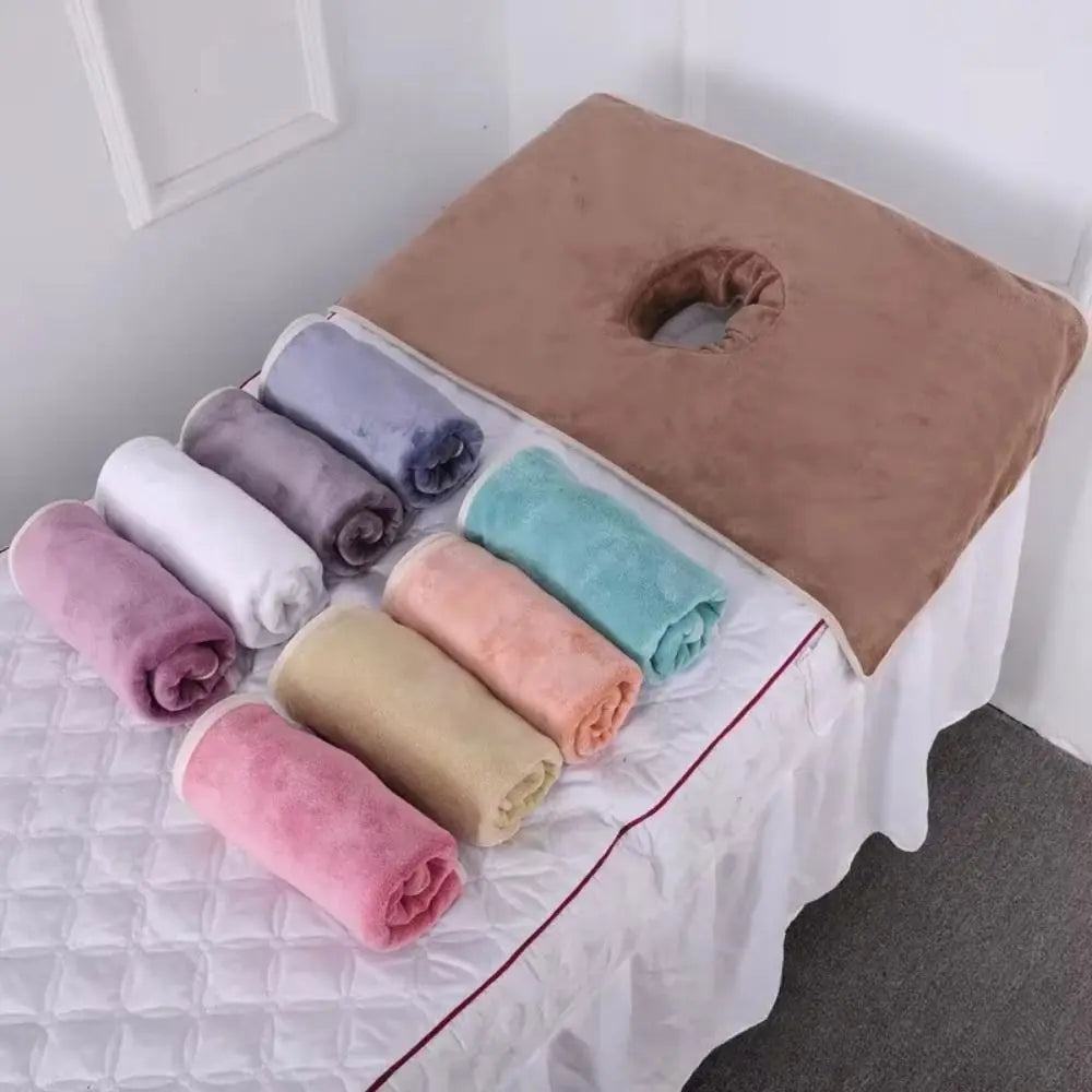 coussin massage velours doux bleu rose marron gris confortable moderne 35x35cm 40x80cm
