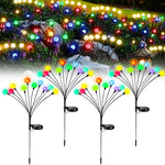 lumières solaires jardin multicolores modernes oscillantes extérieures imperméables ip65 led tiges noires