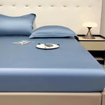 draps lit doux moderne bleu clair uni adhésif été qualité réactive