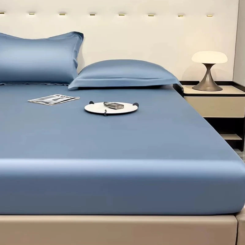 draps lit doux moderne bleu clair uni adhésif été qualité réactive