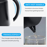 Théière acier inoxydable 600ml poignée moderne couvercle évacuation thermos isolation