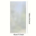 film fenêtre pvc rayures verticales blanc translucide moderne adhésif isolation thermique uv protection décoration