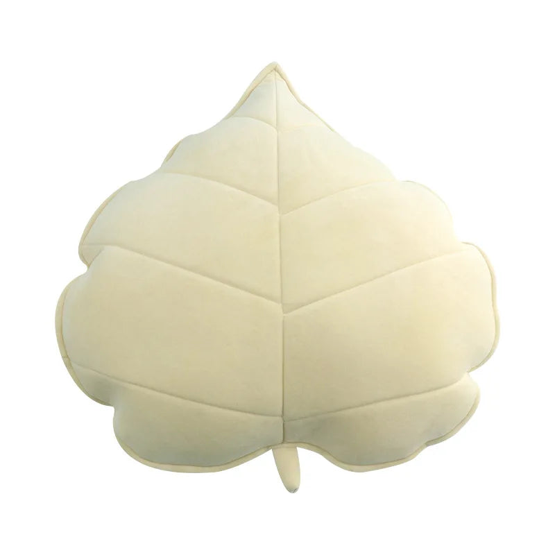coussin rond imprimé feuilles velours amovible lavable moderne adultes multicolore