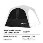 tente camping automatique imperméable grande capacité table chaises pliantes extérieur gris