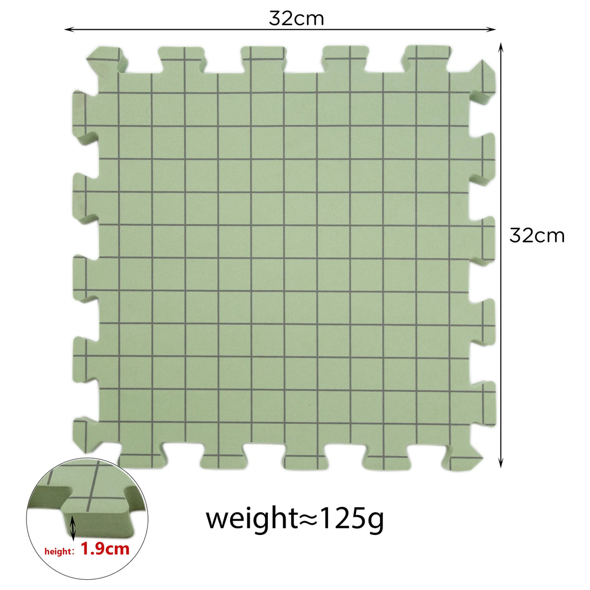 tapis découpe mousse jaune vert gris grille imprimée utilitaire échantillons crochet épingles pinces couture