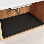 tapis imperméable sous évier tapis sol cuisine salle bain récupération eau moderne utilitaire