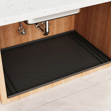 tapis imperméable sous évier tapis sol cuisine salle bain récupération eau moderne utilitaire