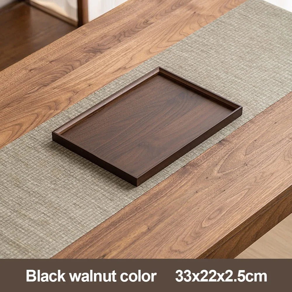 plateau bambou noir noyer grain bois moderne dimensions variées cuisine