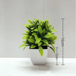 plantes artificielles modernes vert violet feuilles fleurs pot blancintérieur décoration