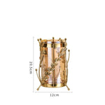 vases modernes or transparent branches dorées motifs floraux vase table élégant hydroponique décoration intérieure