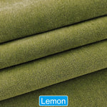 tissu polyester uni moderne vert orange bleu gris marron rouge jaune 148x100cm