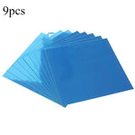 miroirs autoadhésifs modernes bleu clair 15cm 15cm pièces décoration mur adhésiveOpaqueUniTexture