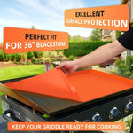 matelas cuisinière silicone orange moderne facile nettoyage résistant chaleur 17 22 28 36 inches