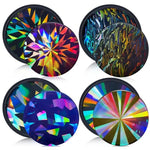 moule résine holographique géométrique moderne noir multicolore effet 3d silicone 9.5cm