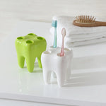 porte brosses dents brosses dentifrice récipient salle bain moderne blanc vert rose bleu