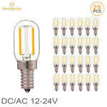 ampoule led e14 transparente filament doré 24v 360° moderne vintage 249 lumens 20000h
