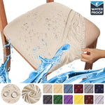 housses chaise spandex imperméable couleurs unies amovibles modernes maison restaurant événements