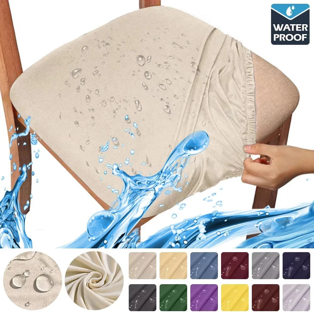 housses chaise spandex imperméable couleurs unies amovibles modernes maison restaurant événements