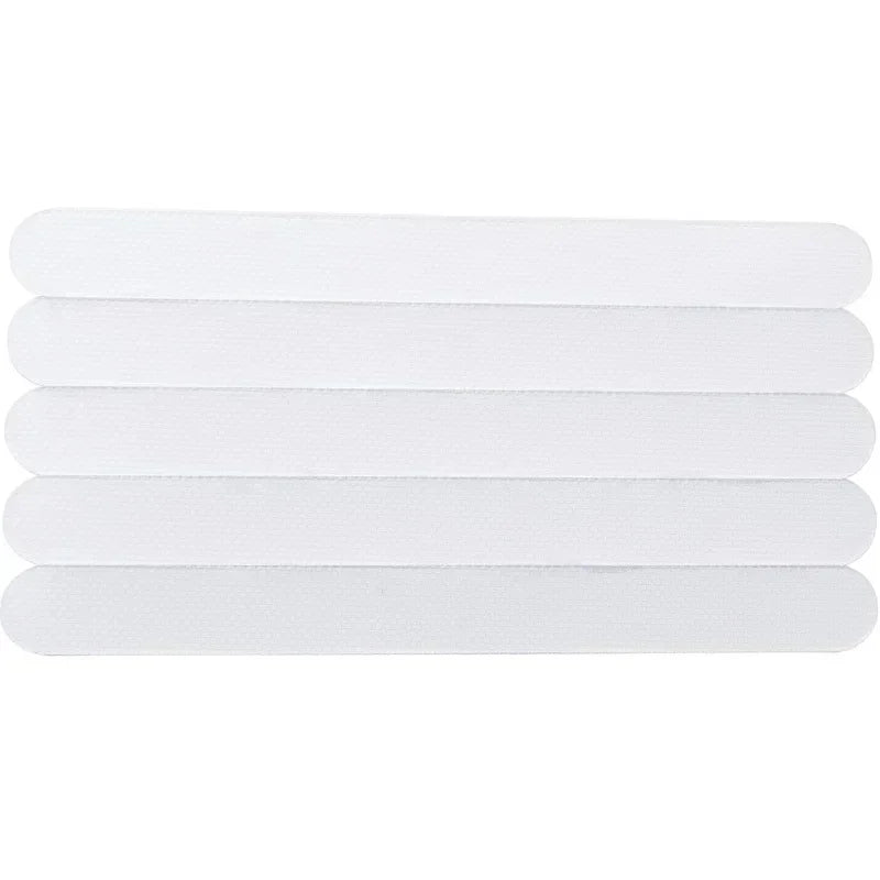 tapis bain antidérapant moderne adhésif blanc rayures horizontales respectueux environnement salle bain