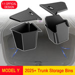 conteneurs rangement coffre voiture tesla model juniper 2025 noir texture antidérapante pliables moderne.storage sac
