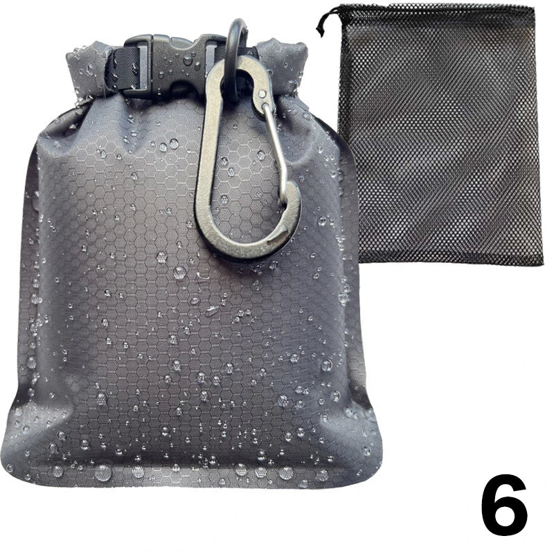 sac étanche voyage noir blanc vert hexagon texture tissée moderne boucle cordon