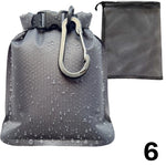 sac étanche voyage noir blanc vert hexagon texture tissée moderne boucle cordon