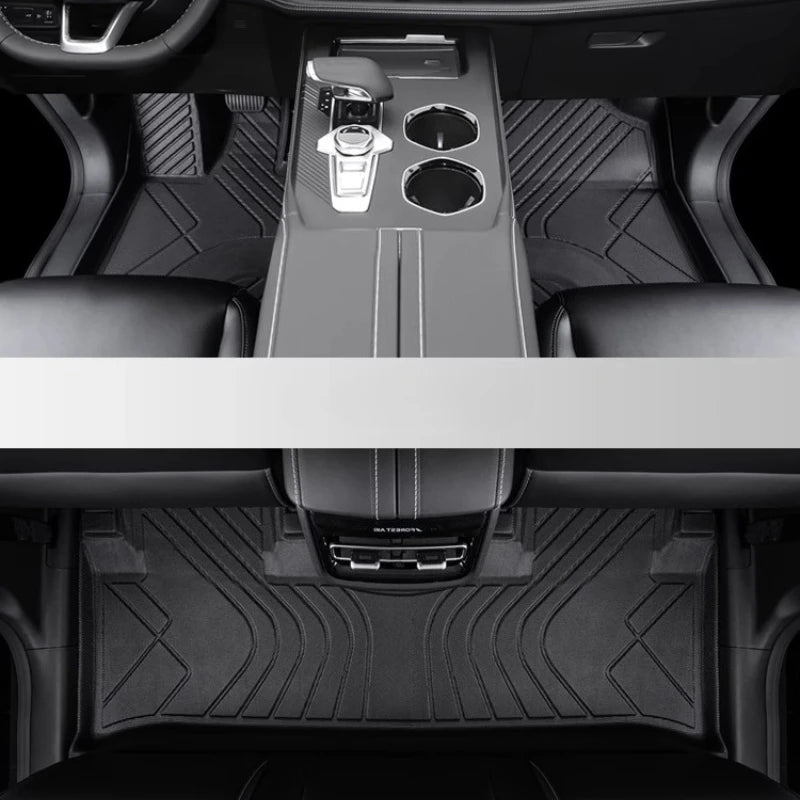 tapis sol voiture changan uni noir rayures diagonales motifs géométriques moderne imperméable antidérapant toutes