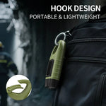 lampe torche solaire vert olive rechargeable rayures horizontales mode fixation annexe chargeurs camping