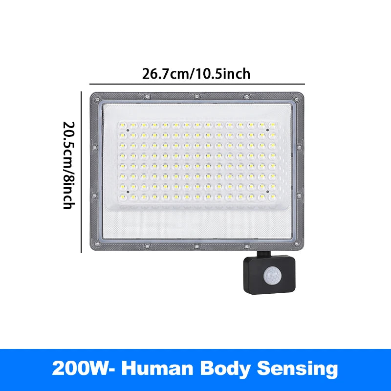 projecteur led moderne ip65 étanche 220v sensor mouvement clips gris métallique 500w 300w 200w