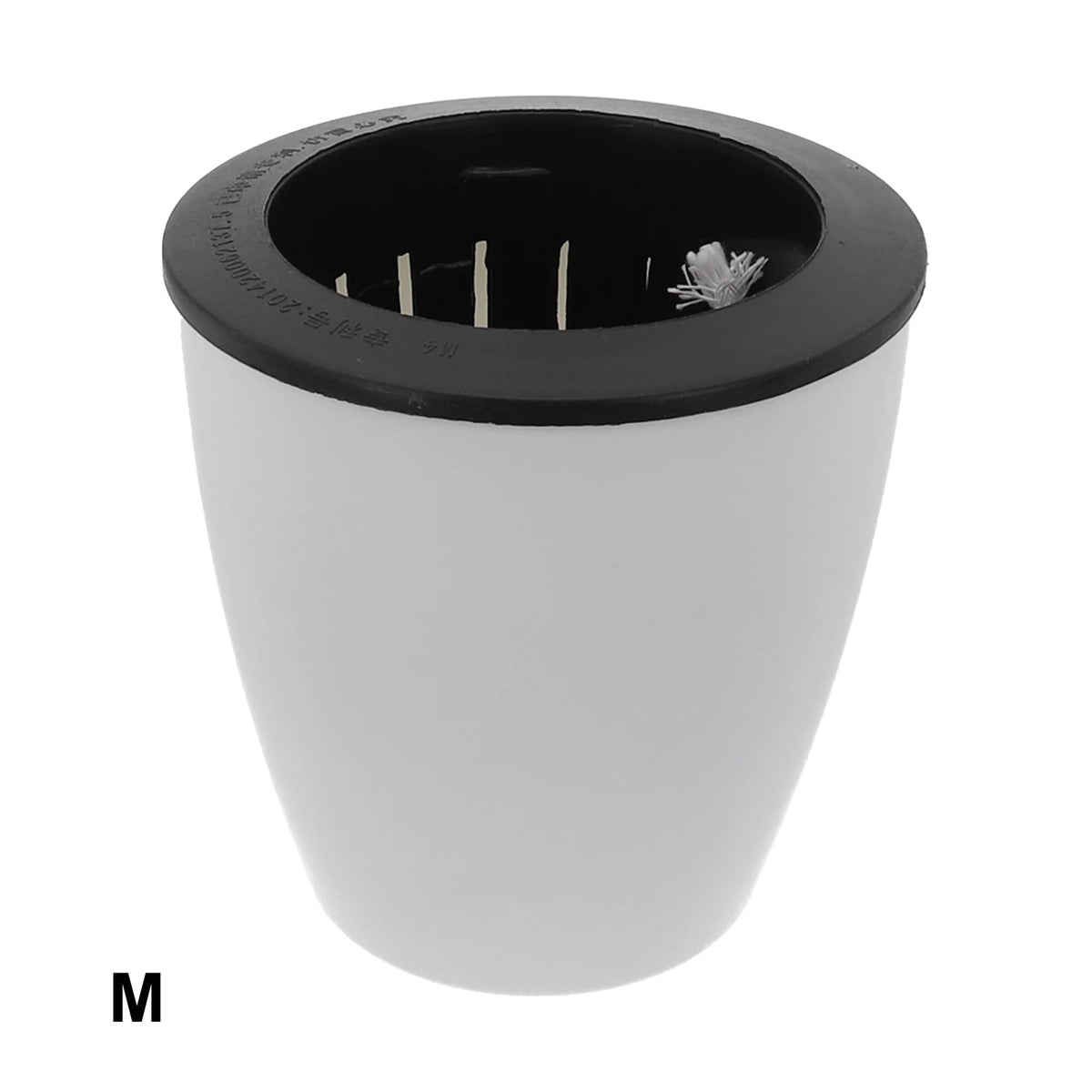 pots fleurs blancs noirs absorption d'eau automatique drainage cordelette moderne lisses