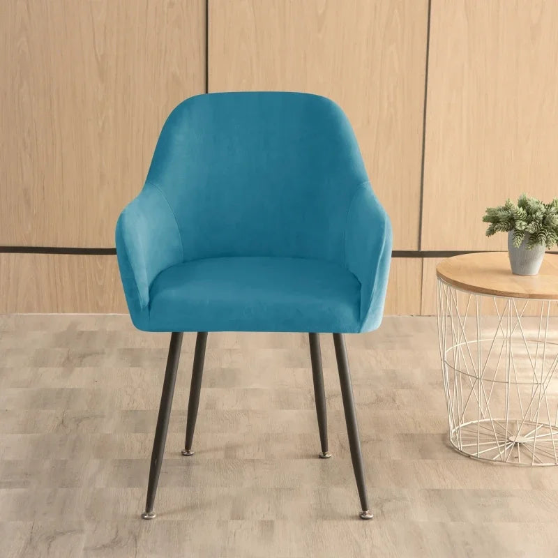 housse chaise velours moderne orange bleu beige vert rouge violette bleu marine polyestèreversible universal